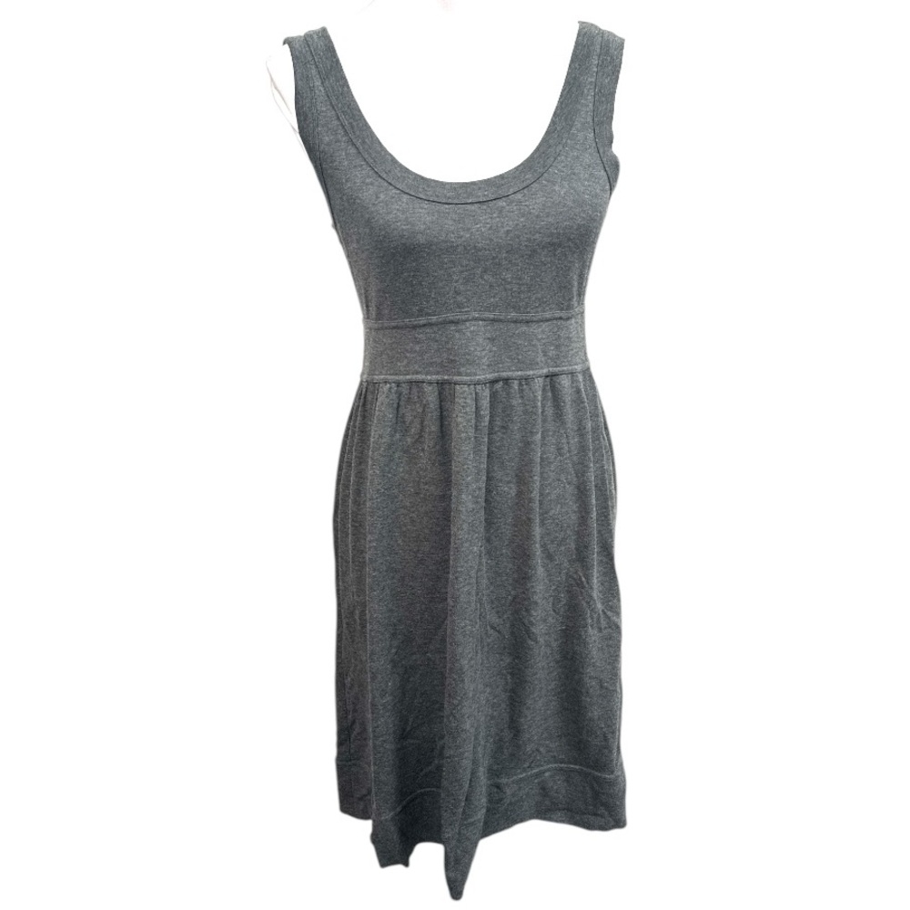Velvet Tank Top Sleeveless Dress Gray Size Large